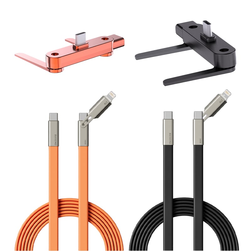 Extreem Krachtige 240W USB-C Kabel - 360° Roterende Kop