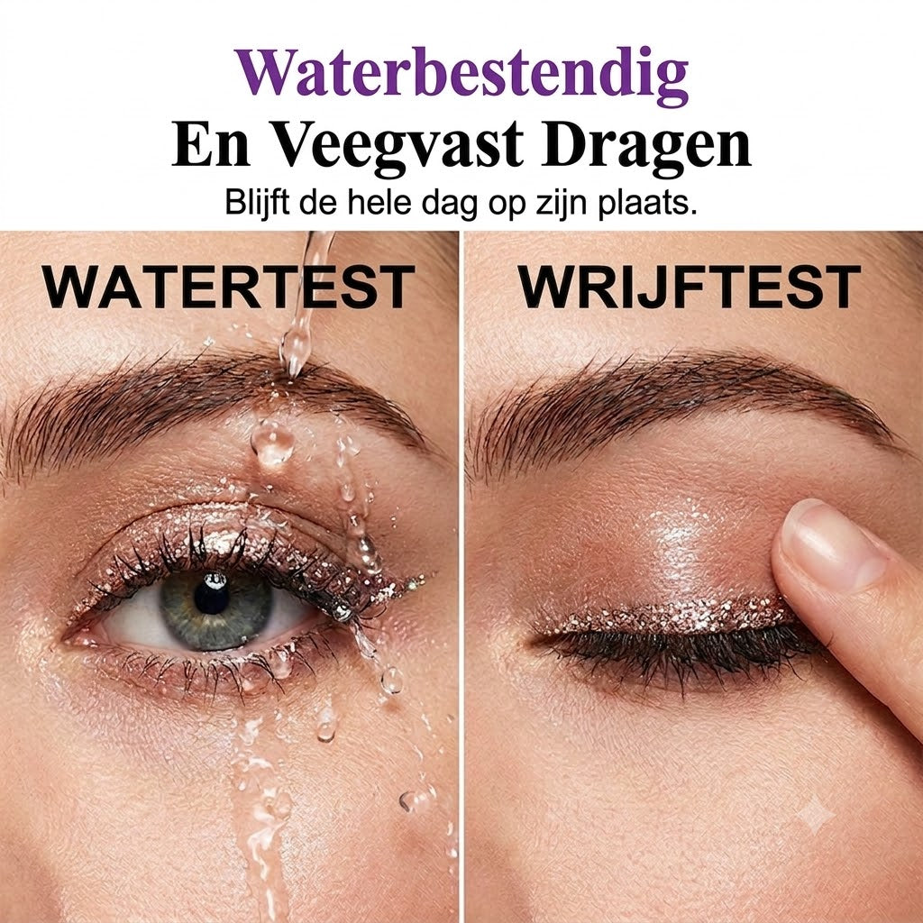 ✨ 8-Delige Glitter Vloeibare Eyeliner Set