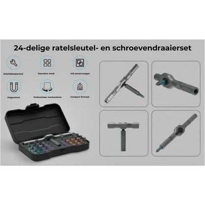 24-in-1 Compacte Schroevendraaierset