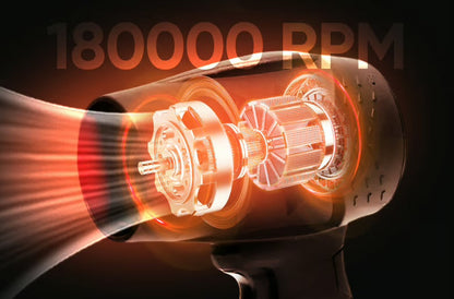 Langaton sähköinen hiustenkuivaaja