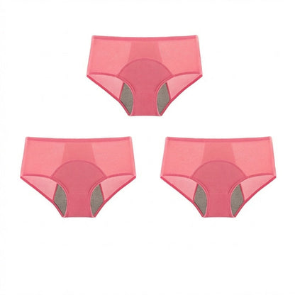 Lekvrije menstruatieslip met hoge taille, dubbele bescherming voor en achter – voorkomt effectief doorlekken aan de zijkanten