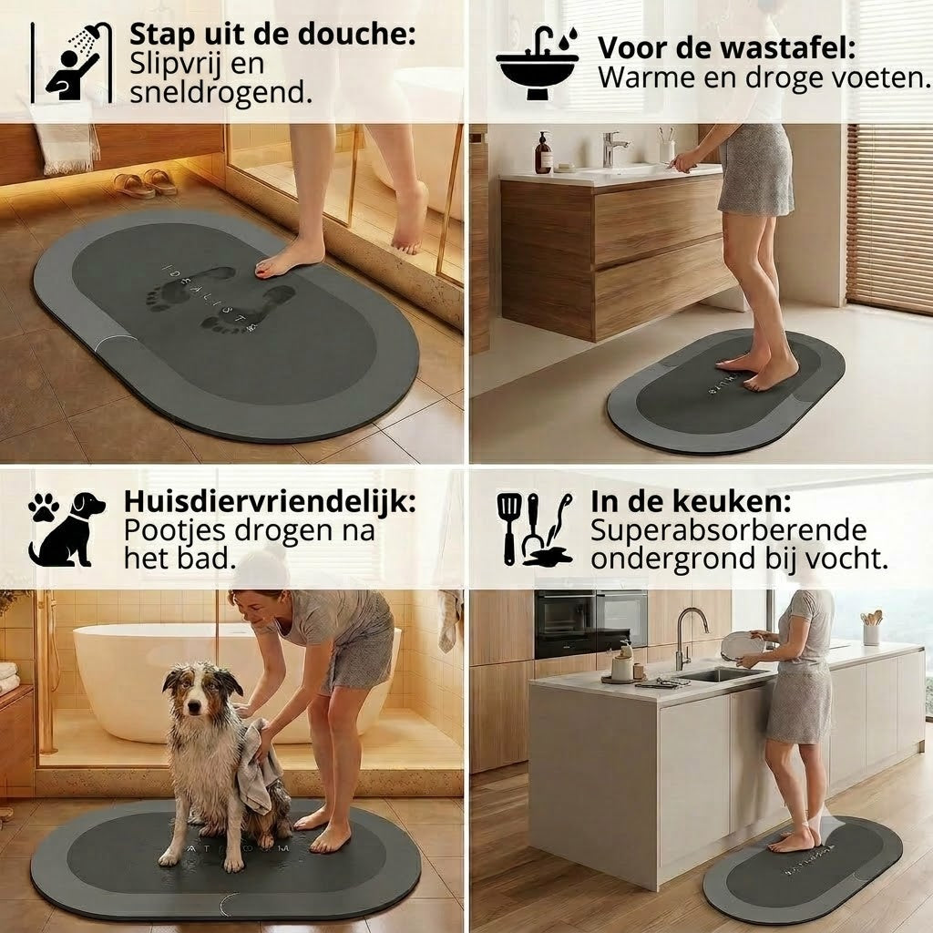 Sneldrogende badmat
