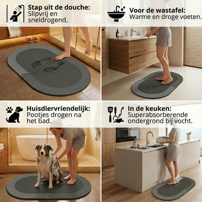 Sneldrogende badmat