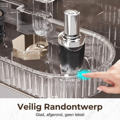 No-drill drainable wall-mounted storage rack