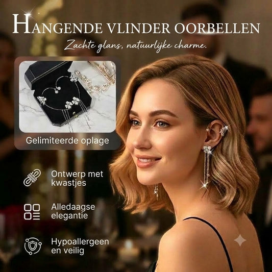 Eenvoudige clip-oorbellen met vlinders, bloemmotieven en kwastjes – elegant, comfortabel en vereisen geen gaatjes in de oren