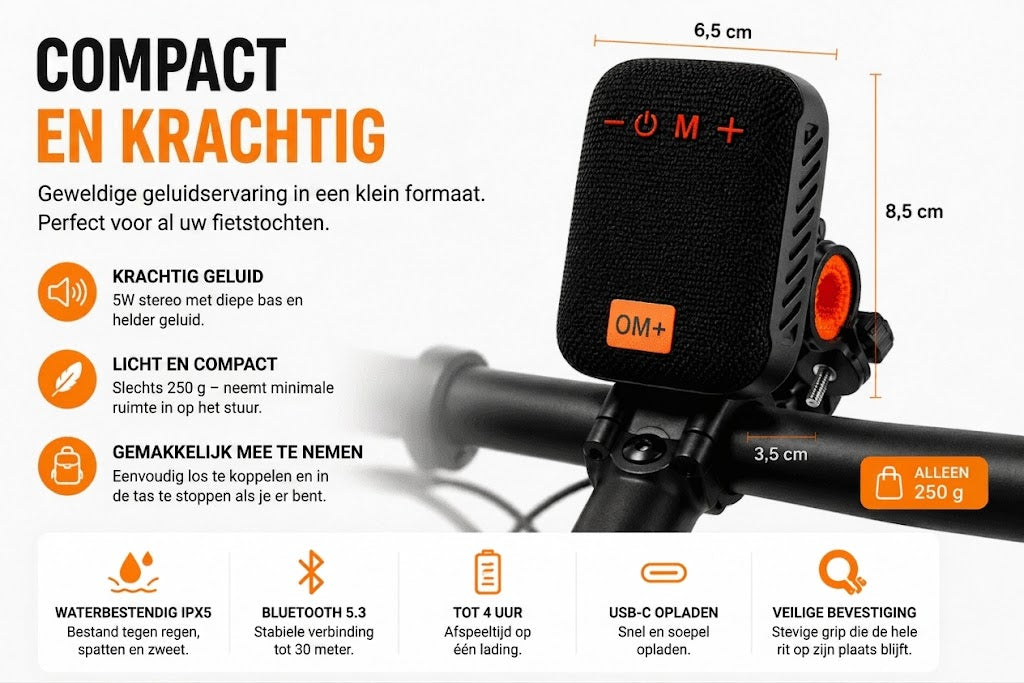 Fiets Bluetooth Speaker / Draagbare Fietsspeaker