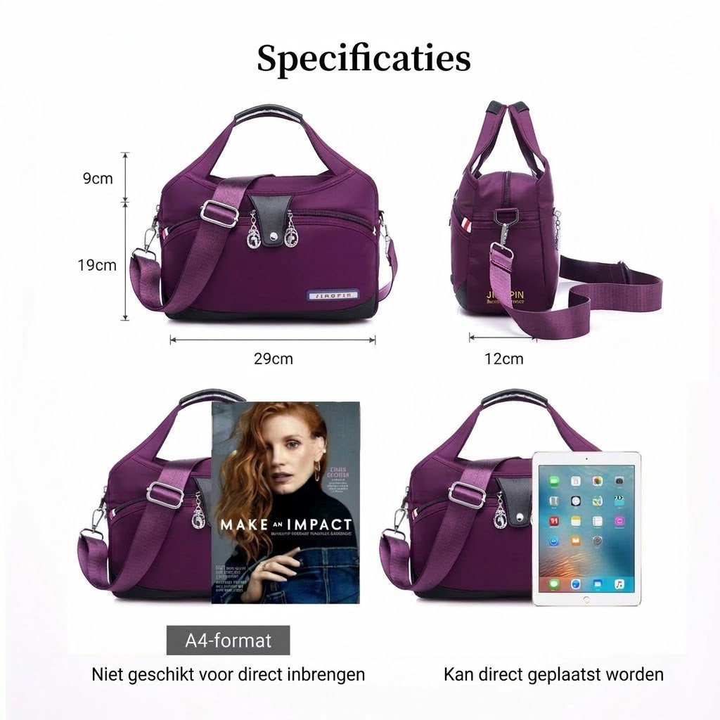 Stijlvolle crossbodytas met grote capaciteit