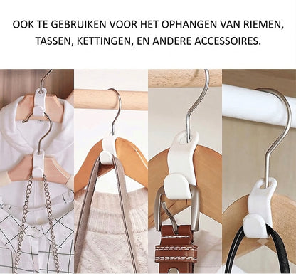 Ruimtebesparende Kledinghanger Haken (Set van 12 stuks)