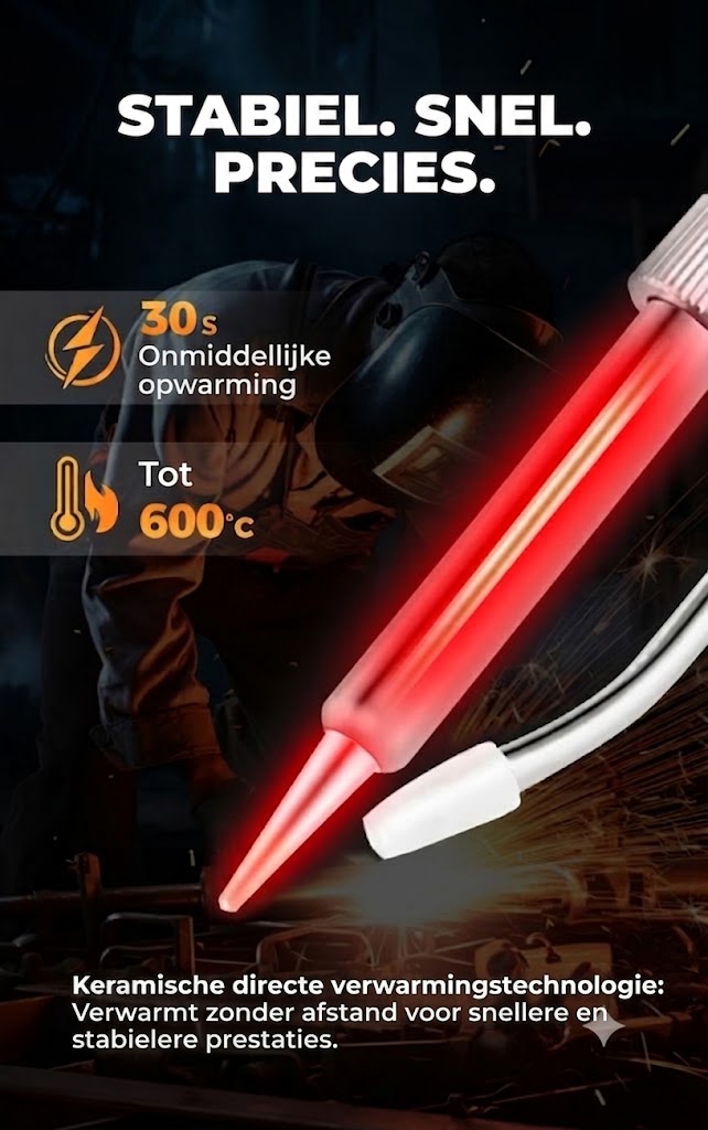 ⚒️ Efficiënte 80W soldeerboutset – 12-delige set