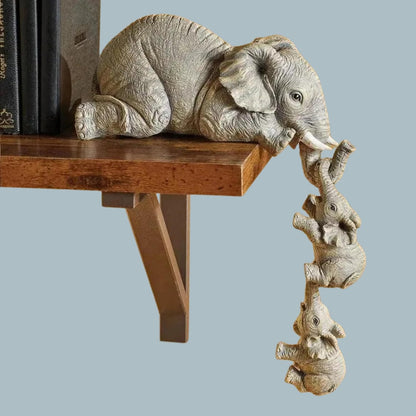 Olifant Vormig hars ornament – symbool voor een hechte familieband