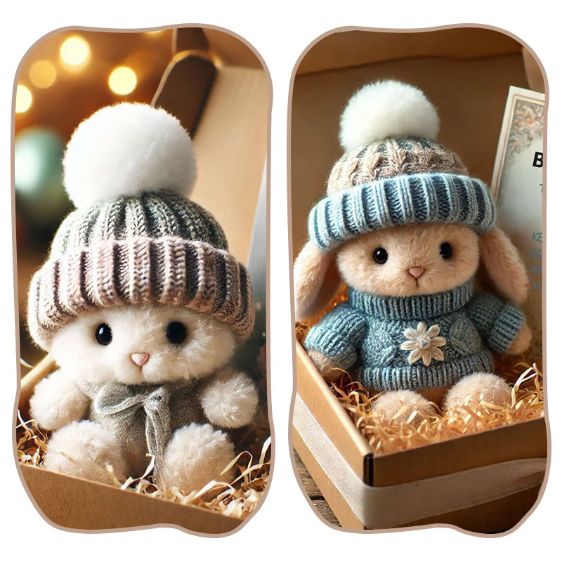 Handgemaakte Mini Konijnen Knuffeltjes - Leuk Paascadeau & Decoratie