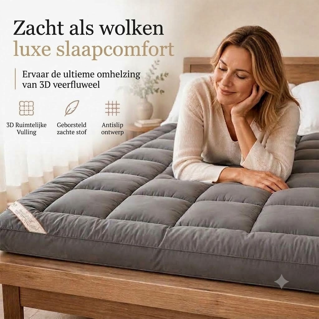 Zachte gewatteerde oprolmatras