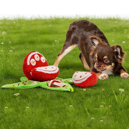 Interactief Snuffelspel Hond - Fruit Puzzel Knuffel met Verstopvakjes