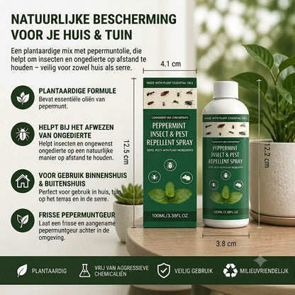 MOONSPRY Pepermunt Insectenspray – Voor zowel binnen- als buitengebruik, een insectenwerend middel geschikt voor slaapkamers en tuinen.