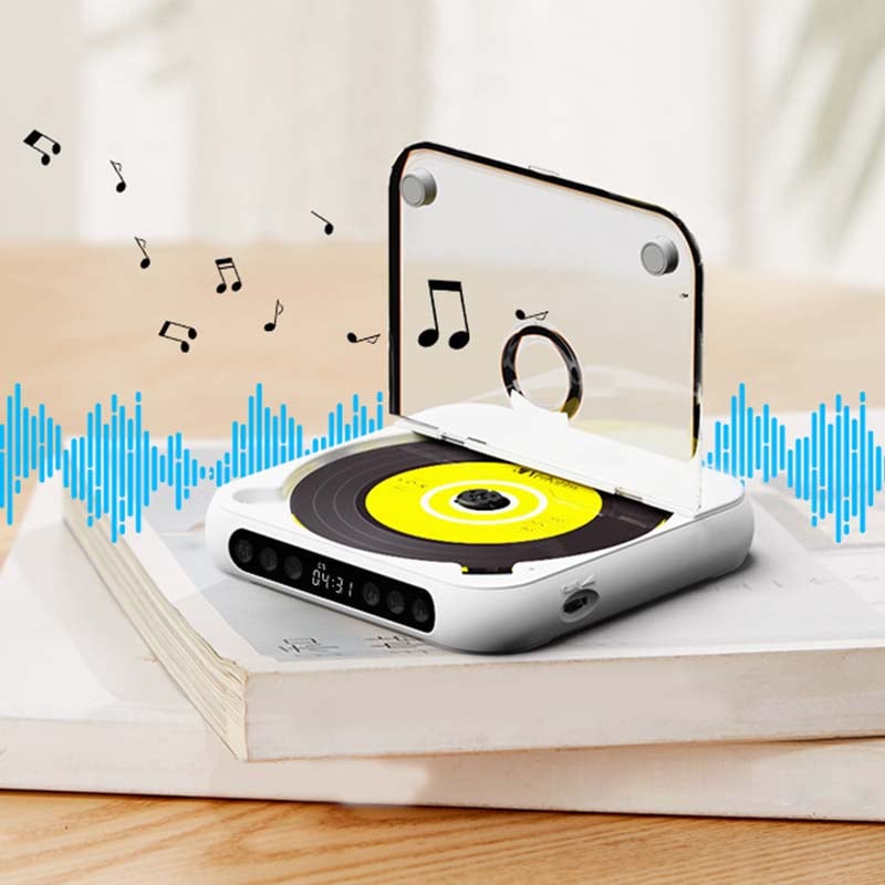 Draagbare CD Speler met Bluetooth - Oplaadbare Discman voor Auto & Onderweg (Anti-Shock)