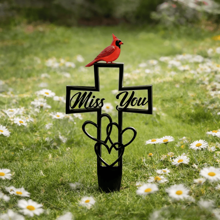 🐦💖 Metalen Gedenkplaat voor Begraafplaats ✝️