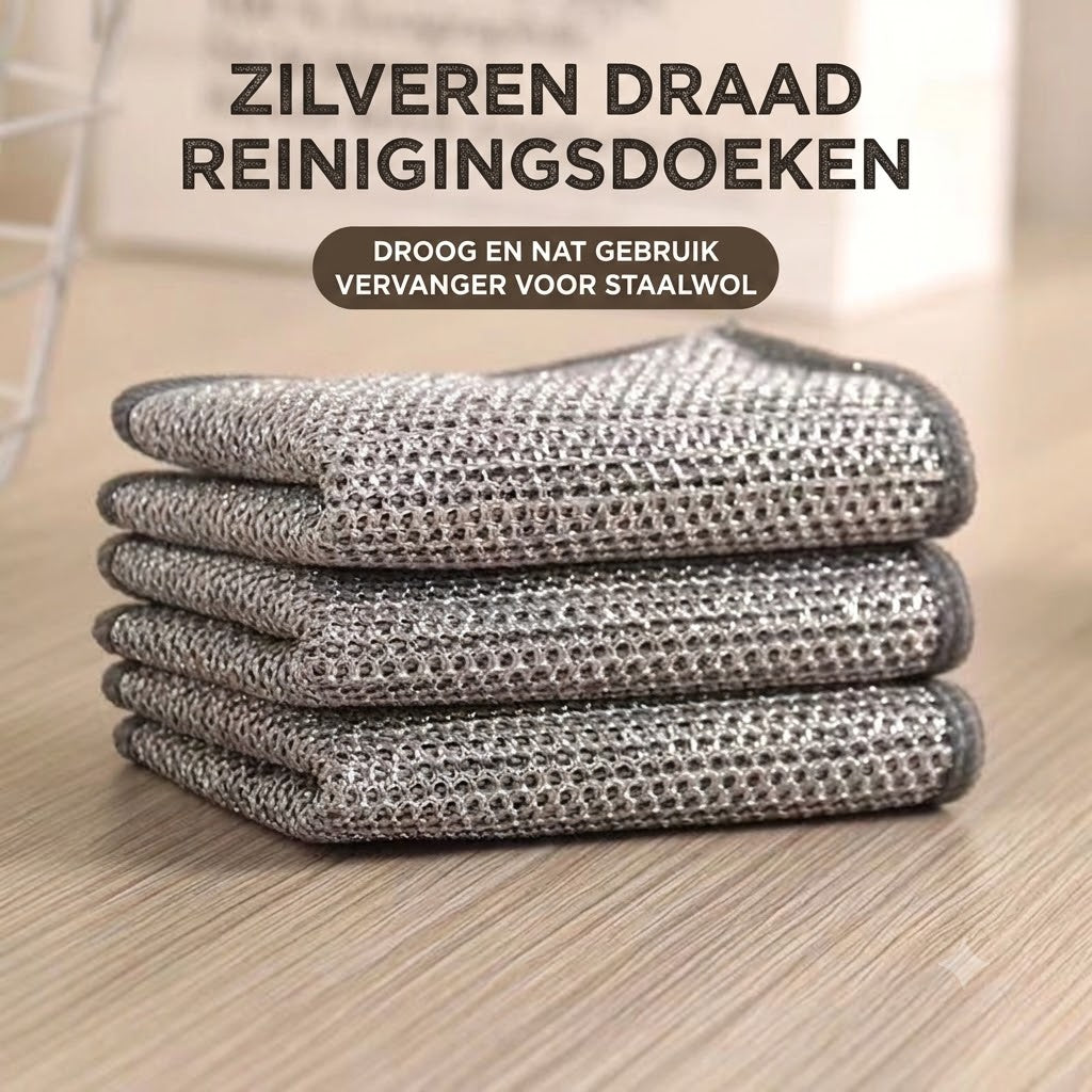 Vaatdoek van staaldraad（1 Sets 10 Stuks）