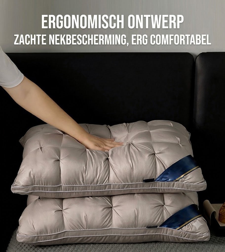 Ergonomisch Nekkussen – Ademend, Zacht & met 3D-Stiksel Technologie（1 Stuk）