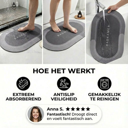 Sneldrogende badmat