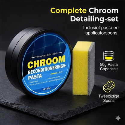 Reparatiepasta voor chroom beplating