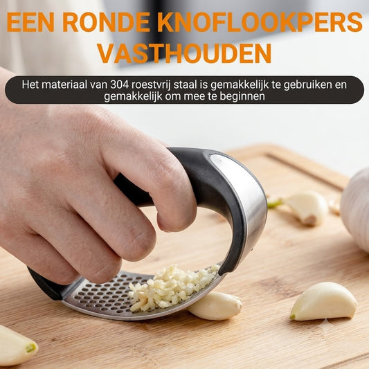 Knoflookpers: Draagbare Roestvrijstalen Knoflookpers