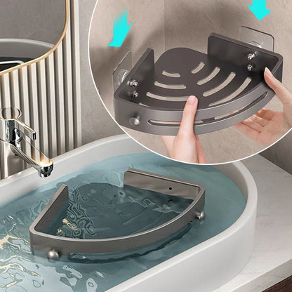 Kulma Suihkuhylly ilman porausta