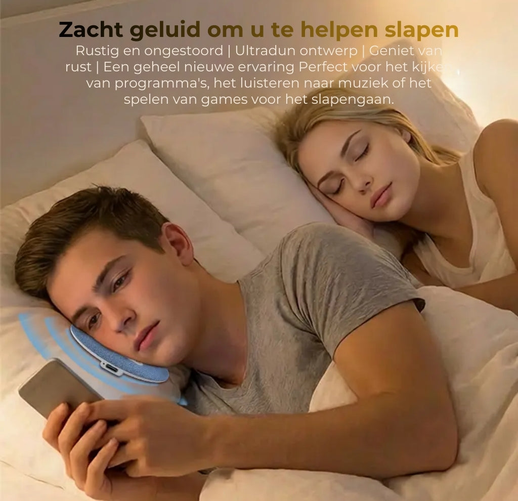 Ultradunne Bluetooth Slaapspeaker (11mm) - Ideaal voor Zijslapers - Draadloze Slaapkoptelefoon