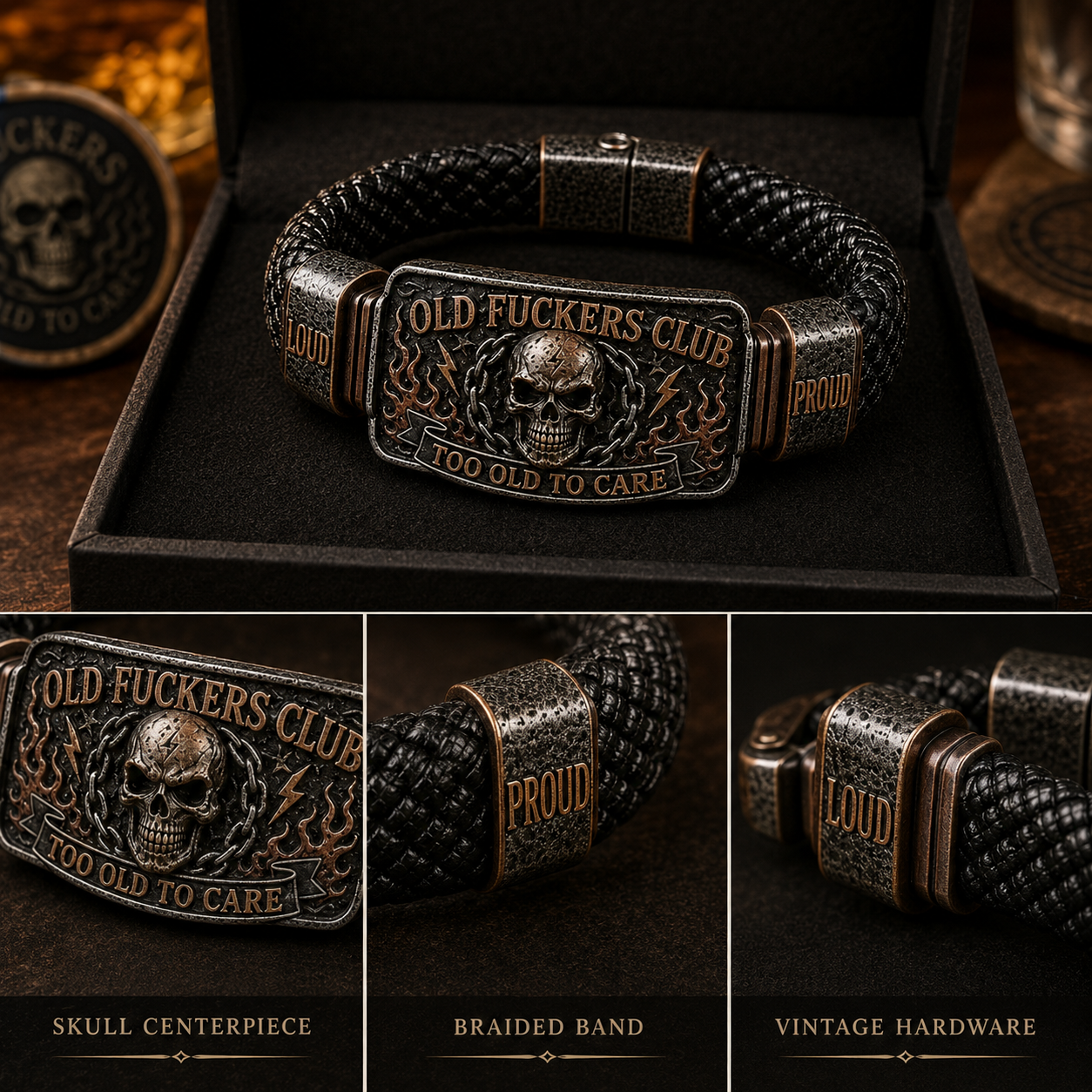☠️ Old Guys Club & Wild & Free 🪓 | 2026 Limited Edition Vintage Armband