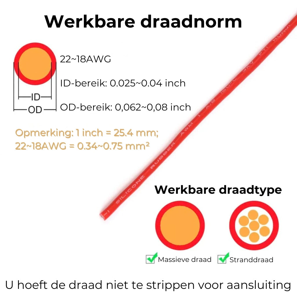 [20 Stuks] Snelle Draadconnectors met Vergrendeling - 2-Polige Stekker Verbinding