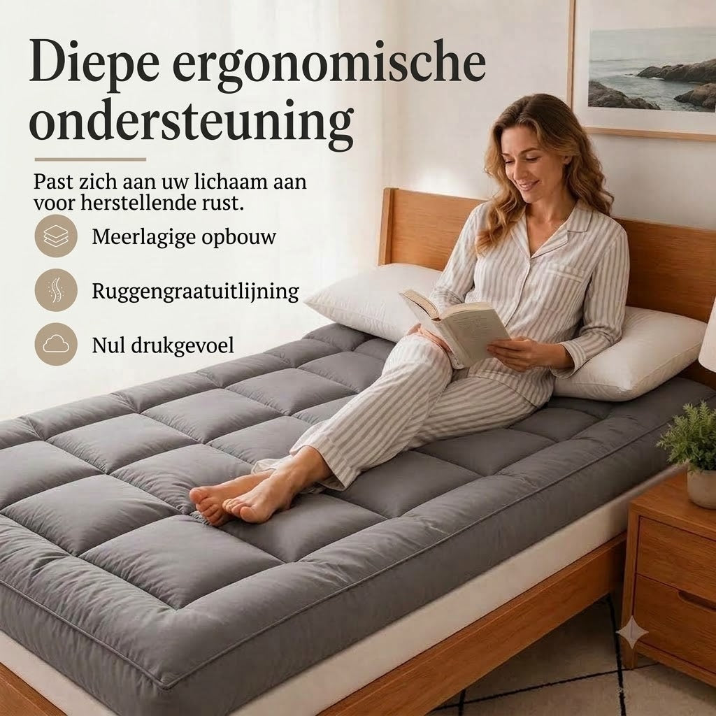 Zachte gewatteerde oprolmatras
