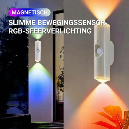Slimme magnetische sensorlamp met RGB-licht – Oplaadbare bewegingssensorlamp voor kast, trap en sfeerverlichting