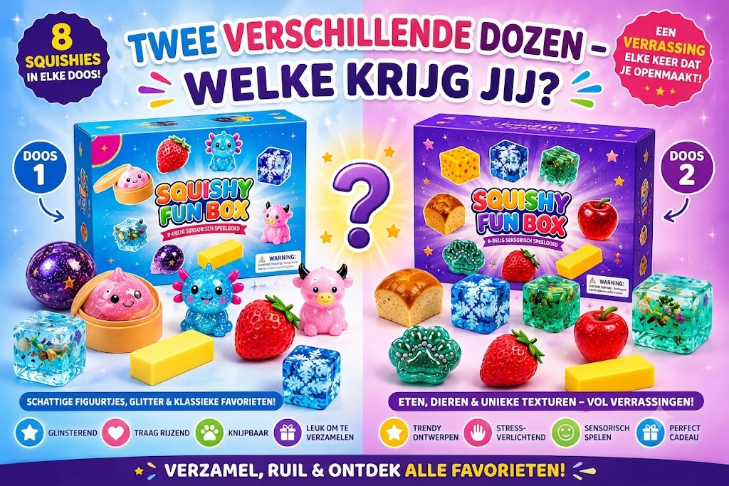 Grappige & Schattige Squishy Box – De Populaire Bestseller in de Magische Mystery Box!