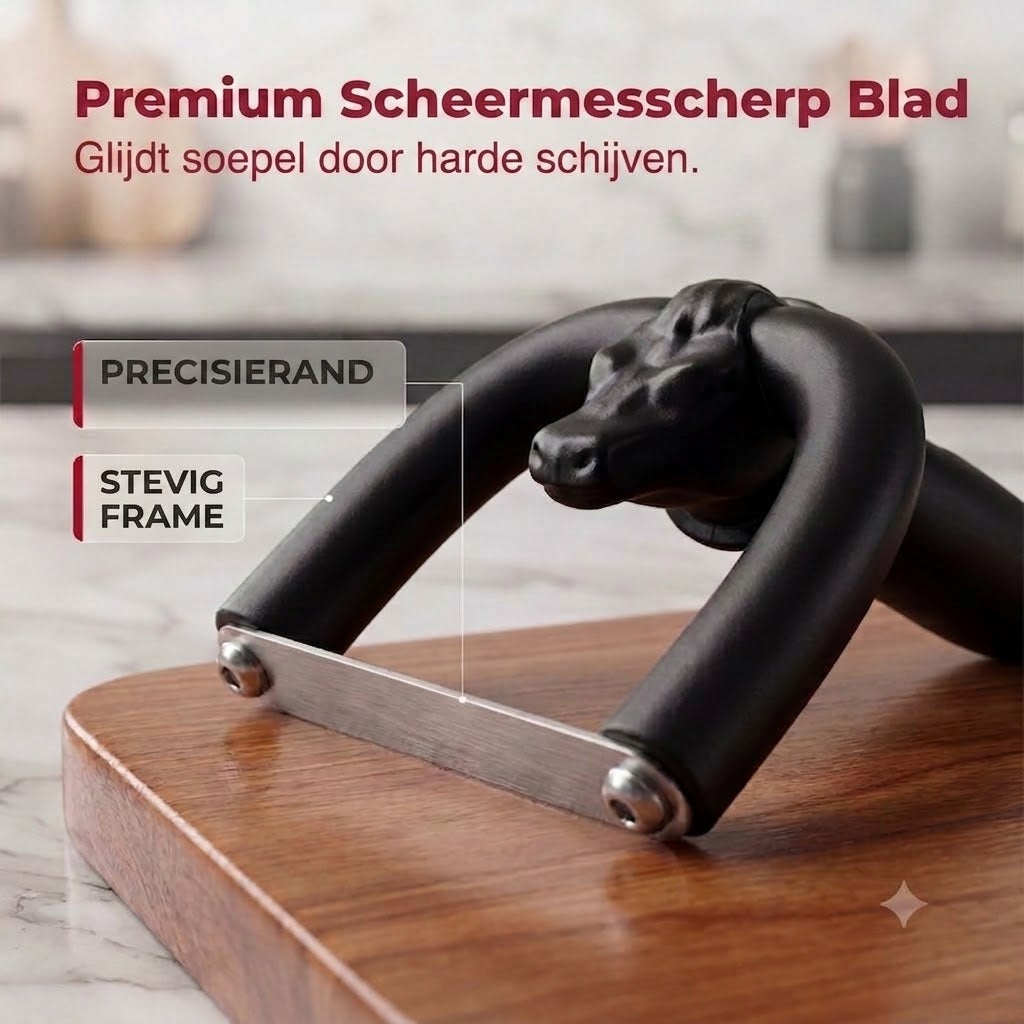Handbediende vettrimmer / vetsnijder voor rund- en varkensvlees