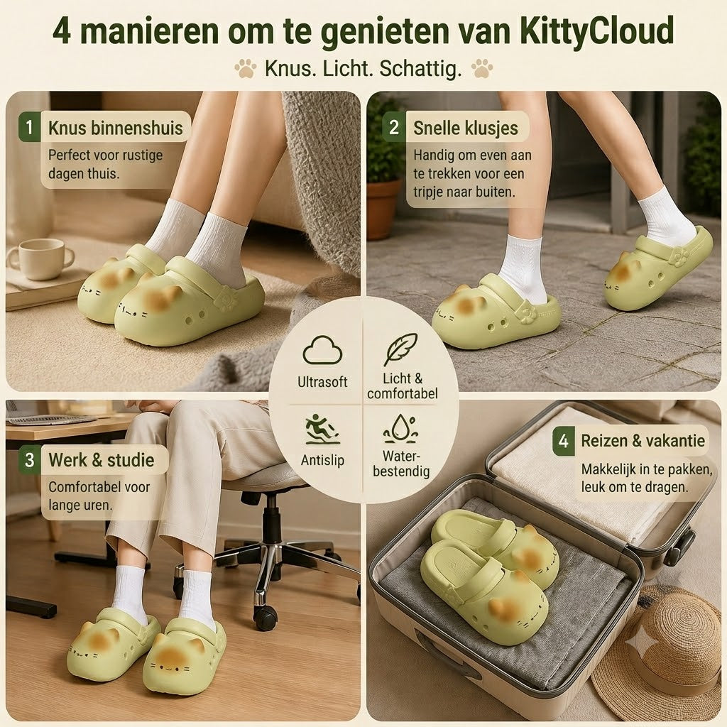 Zachte en Comfortabele Katten Pantoffels🐱