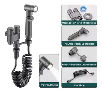 Bidet Sproeier Set voor Toilet – Hygiënische Handdouche & Reinigingsspuit
