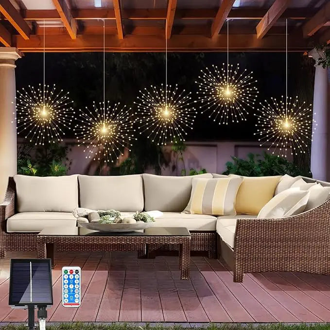 Solar Vuurwerkbol Tuinverlichting - Decoratieve Tuinlamp op Zonne-energie