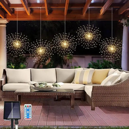 Solar Vuurwerkbol Tuinverlichting - Decoratieve Tuinlamp op Zonne-energie