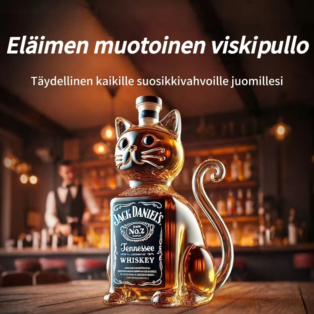Eläimen muotoinen viskipullo