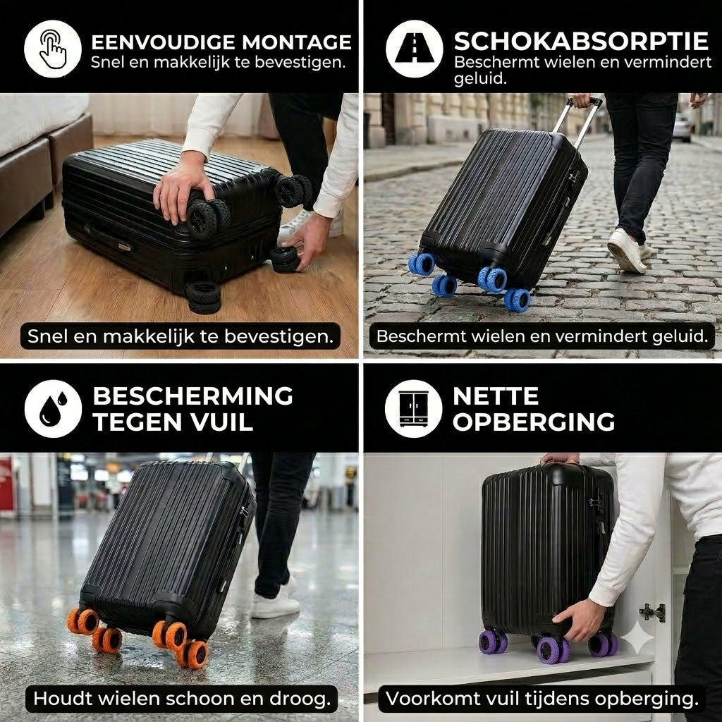 Beschermhoes voor kofferwielen