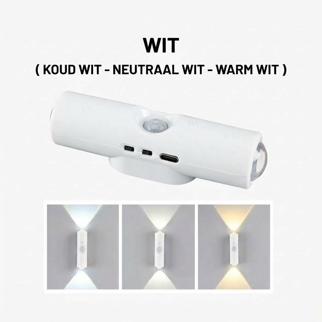 Slimme magnetische sensorlamp met RGB-licht – Oplaadbare bewegingssensorlamp voor kast, trap en sfeerverlichting