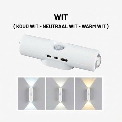 Slimme magnetische sensorlamp met RGB-licht – Oplaadbare bewegingssensorlamp voor kast, trap en sfeerverlichting