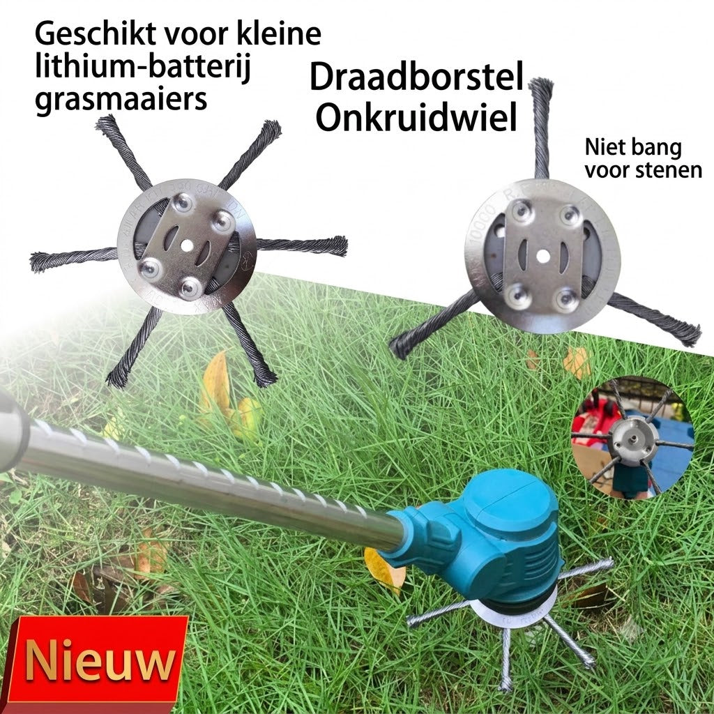 6-inch onkruidverwijderings kop van staaldraad voor grasmaaiers