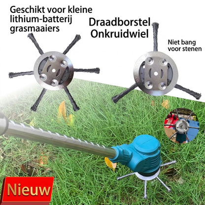 6-inch onkruidverwijderings kop van staaldraad voor grasmaaiers