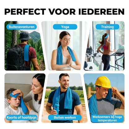 Altijd en overal direct afkoelen – Snelkoelende Sporthanddoek