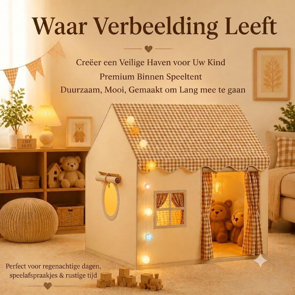 Comfortabele Kinderspeeltent / Gezellige Speeltent voor Kinderen