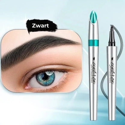 Microblading Wenkbrauw Pen - 4 Vorkpunten voor Natuurlijk Resultaat - 24u Waterdicht & Smudgeproof