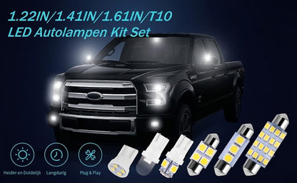 🚗💡42-Delige Auto Interieur Verlichting Set – Ultrabreed Wit Licht voor Plafondverlichting, Leeslampen en Kofferbakverlichting