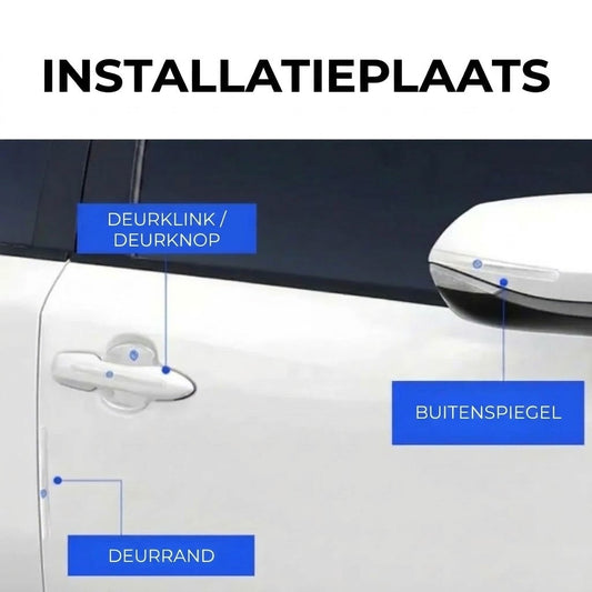 Anti-kras beschermfolie voor autodeurklinken – 8 stuks zelfklevende deurgreepbeschermers
