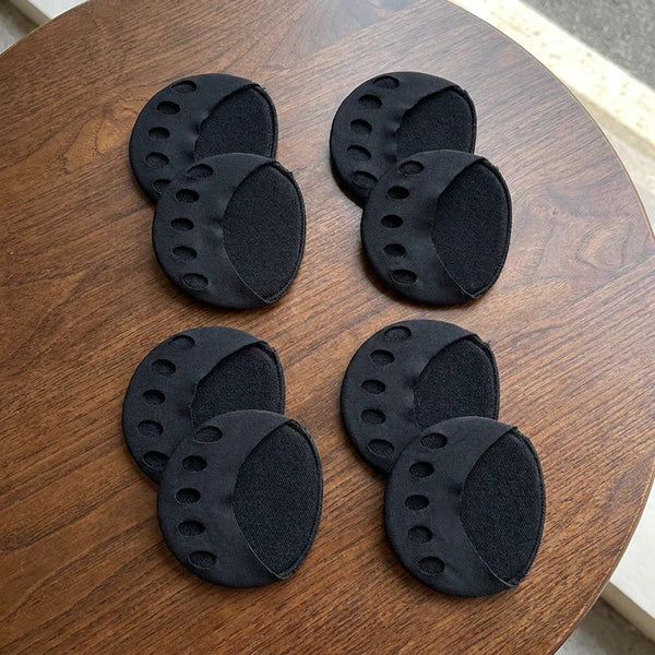 Damesteensokken (4 Paar) – Anti-Slip Halve Sokken voor Pumps en Hakken – Ademend