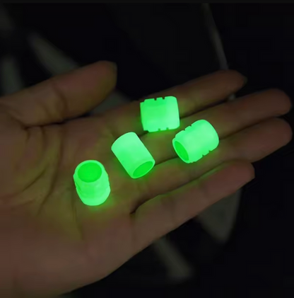 Lichtgevende Ventieldoppen met Autologo - Universeel - Set van 4